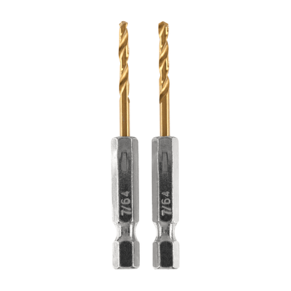 2 PC 7/64" Titanium Drill Bits