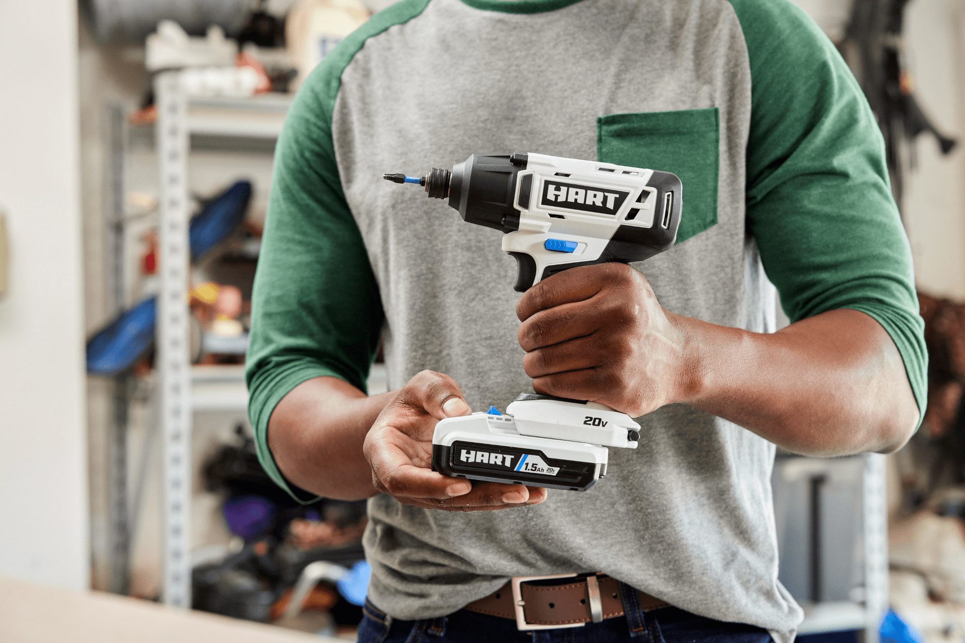 20V 1/4" Cordless Impact Driver Kit with 2 Batteries