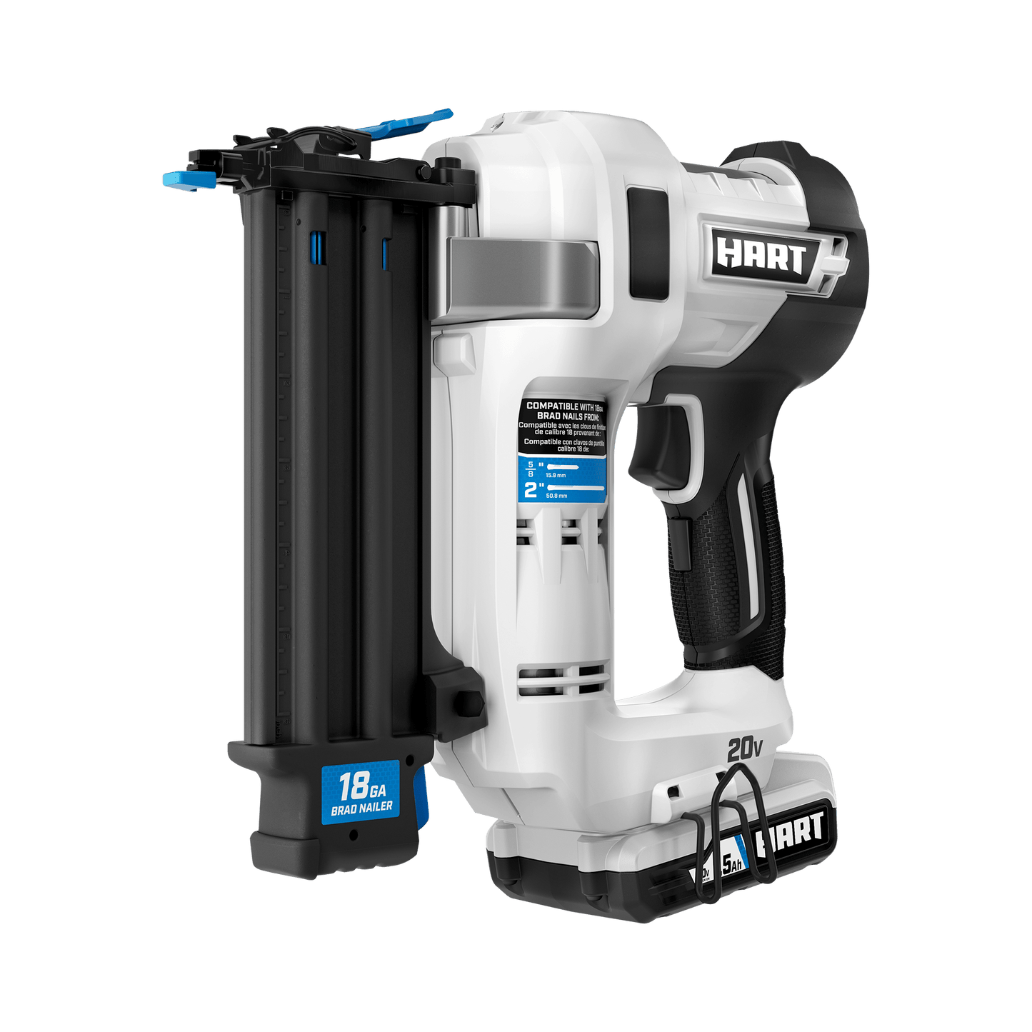 20V 18GA 2" Cordless Brad Nailer Kit