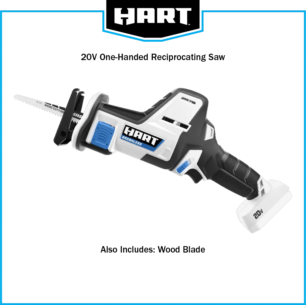 20V Brushless One-Handed Reciprocating Saw (Battery & Charger Not Included)