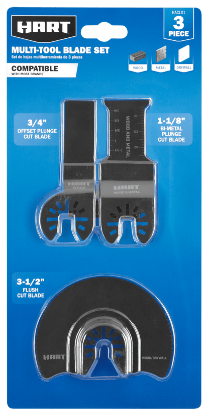 3 PC. Multi-Tool Blade Set