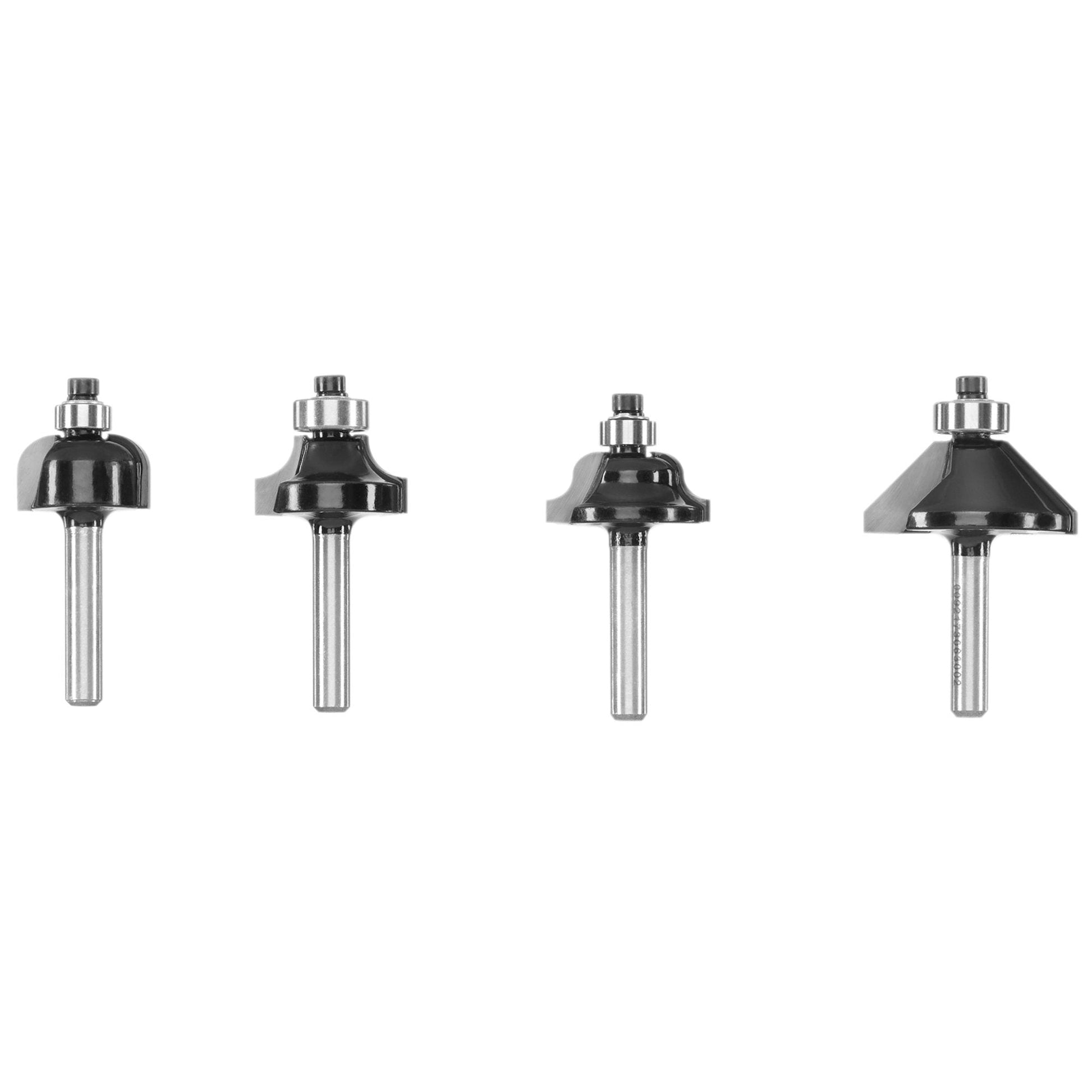 4 PC. Decorative Router Bit Set