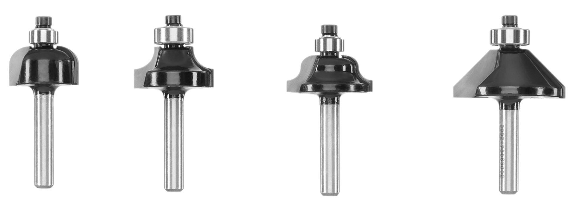 4 PC. Decorative Router Bit Set
