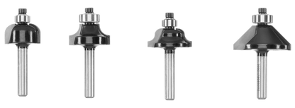 4 PC. Decorative Router Bit Set