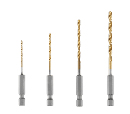 4 PC. Titanium Drill Bit Set