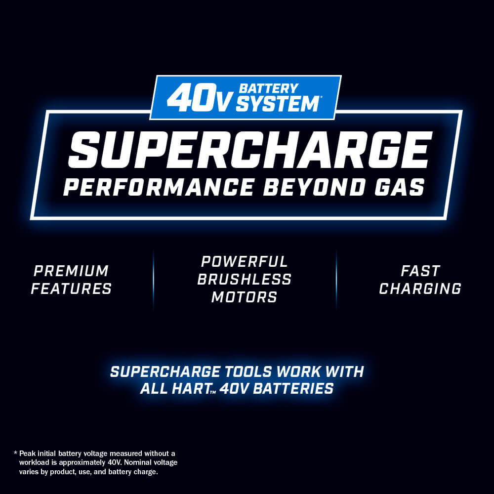 40V Supercharge Brushless 15" Carbon Fiber Shaft String Trimmer - Attachment Capable