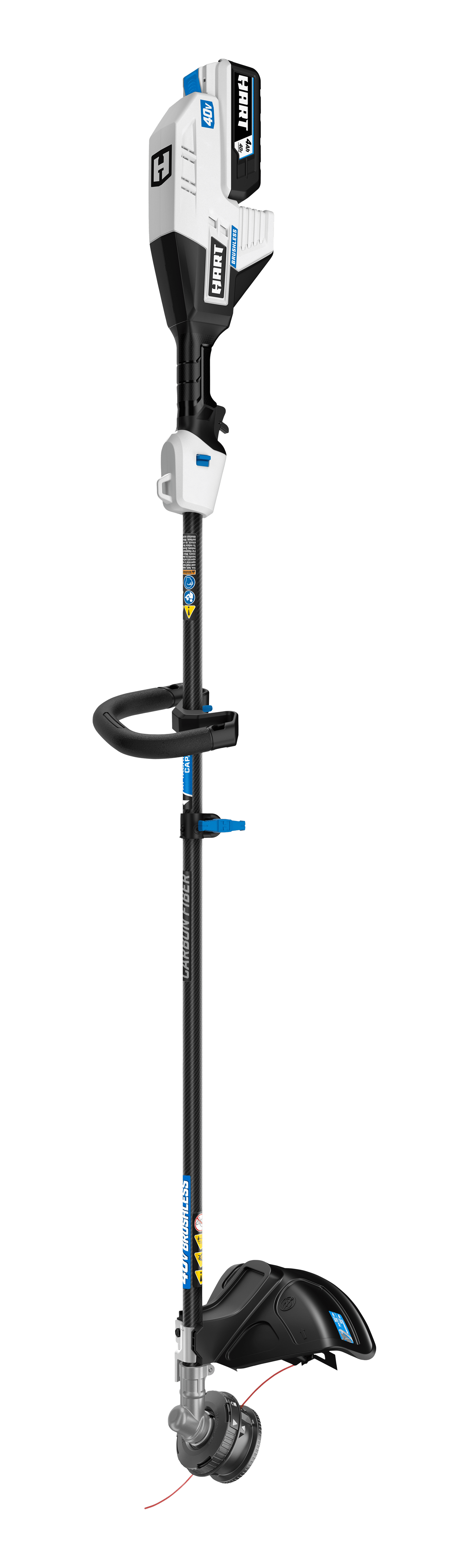 40V Supercharge Brushless 15" Carbon Fiber Shaft String Trimmer - Attachment Capable