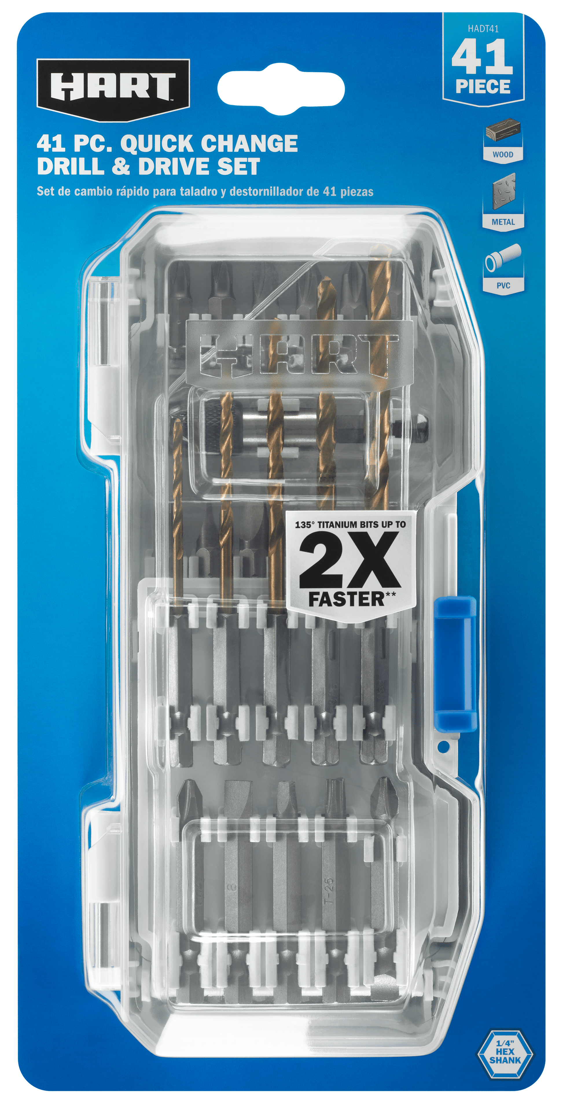 41 PC. Quick Change Drill & Drive Set