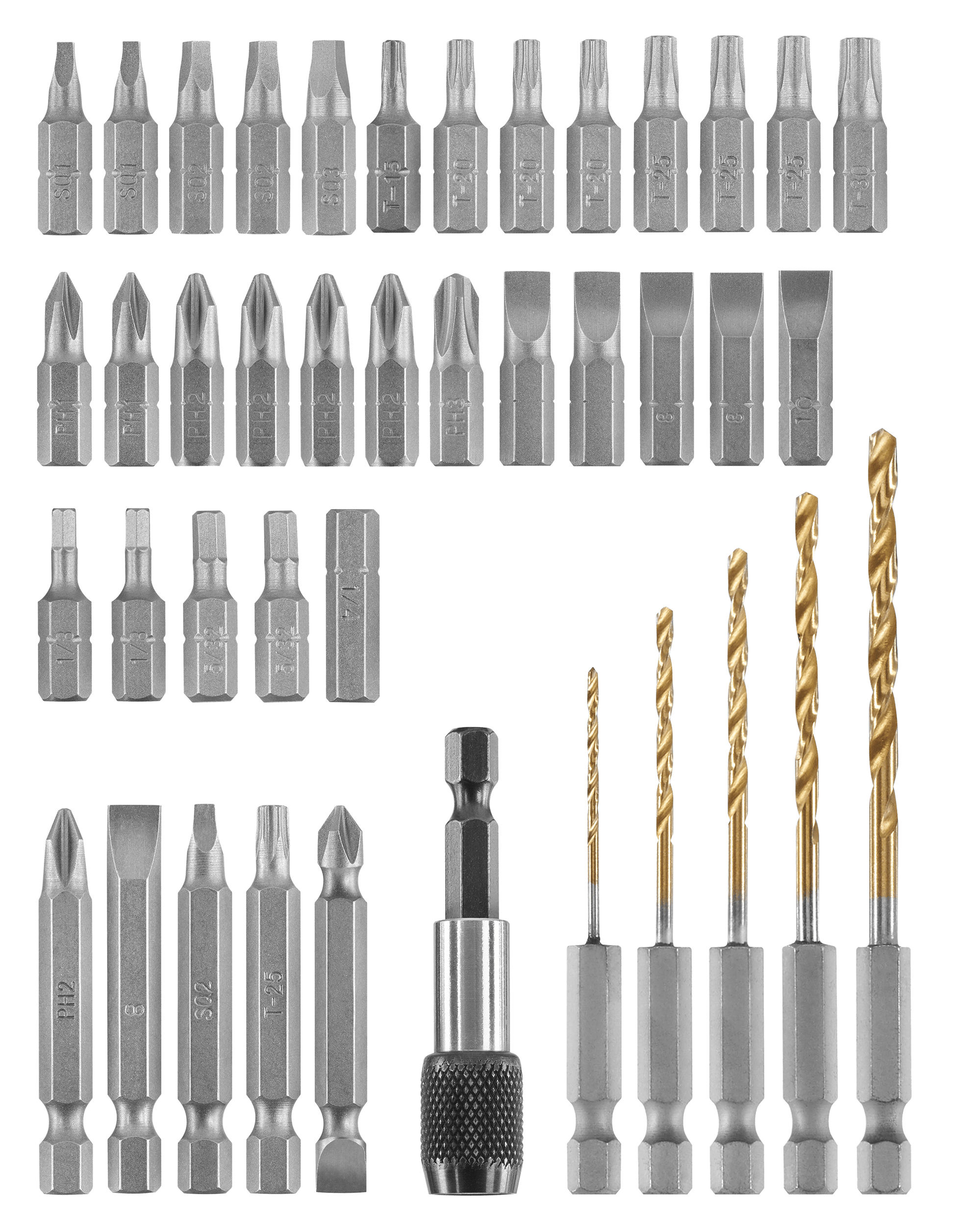 41 PC. Quick Change Drill & Drive Set