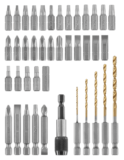 41 PC. Quick Change Drill & Drive Set