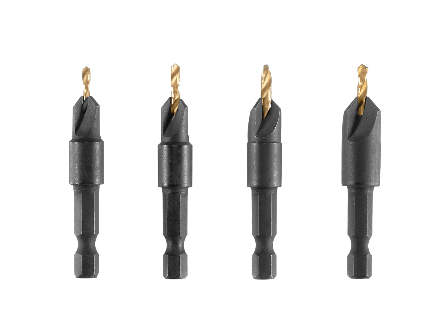 5 PC. Titanium Countersink Bit Set