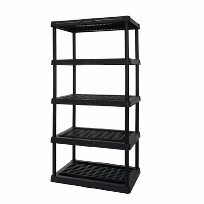 5 Tier 24" x 36" x 72" Heavy-Duty Plastic Ventilated Shelf for Storage & Organization