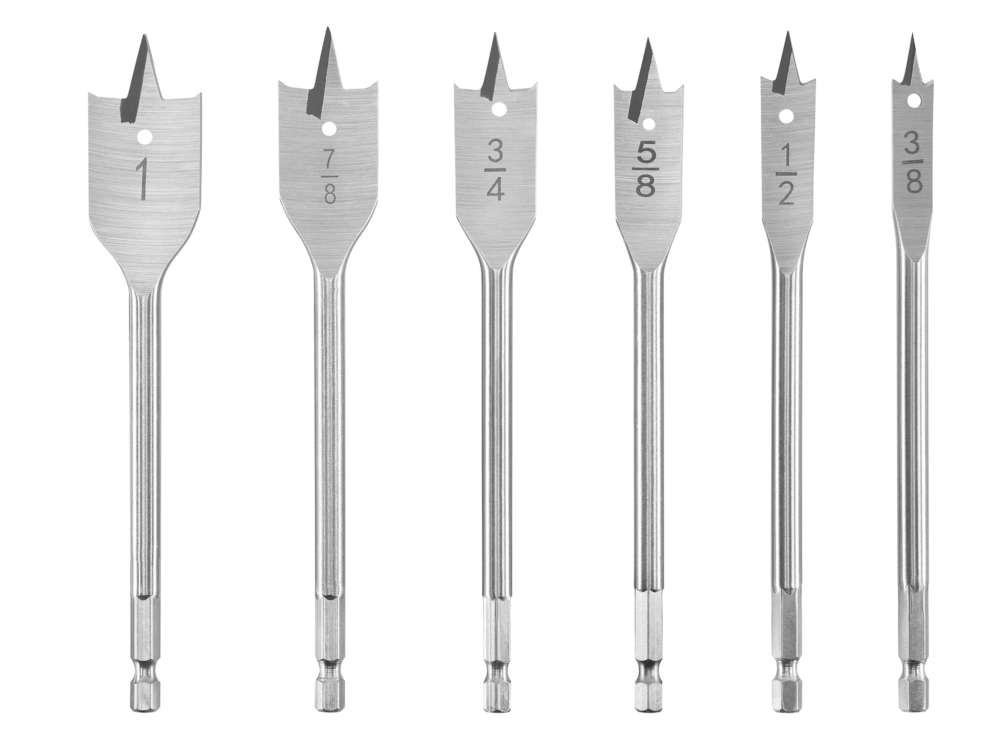 6 PC. Spade Bit Set