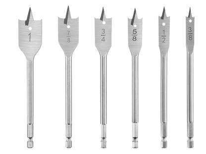 6 PC. Spade Bit Set