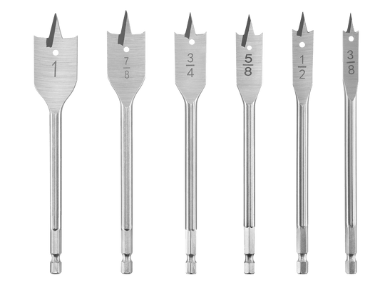 6 PC. Spade Bit Set