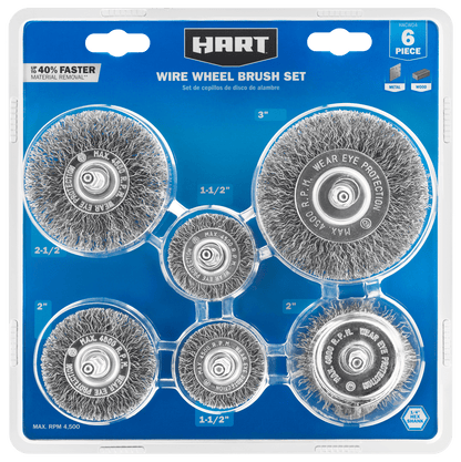 6 PC. Wire Wheel Brush Set