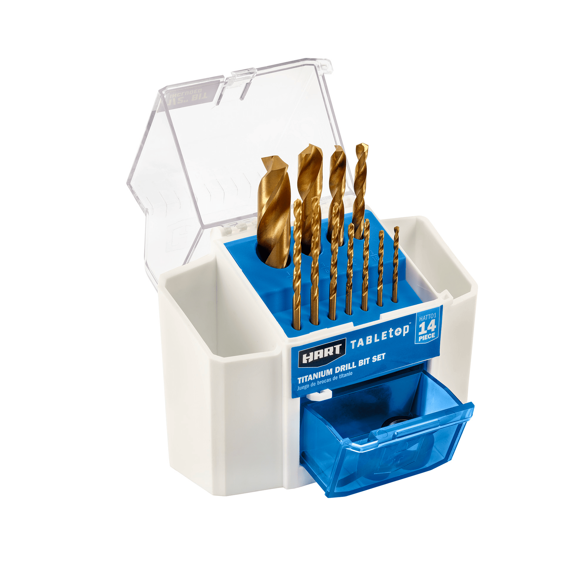 Tabletop 14PC Titanium Drill Bit Set