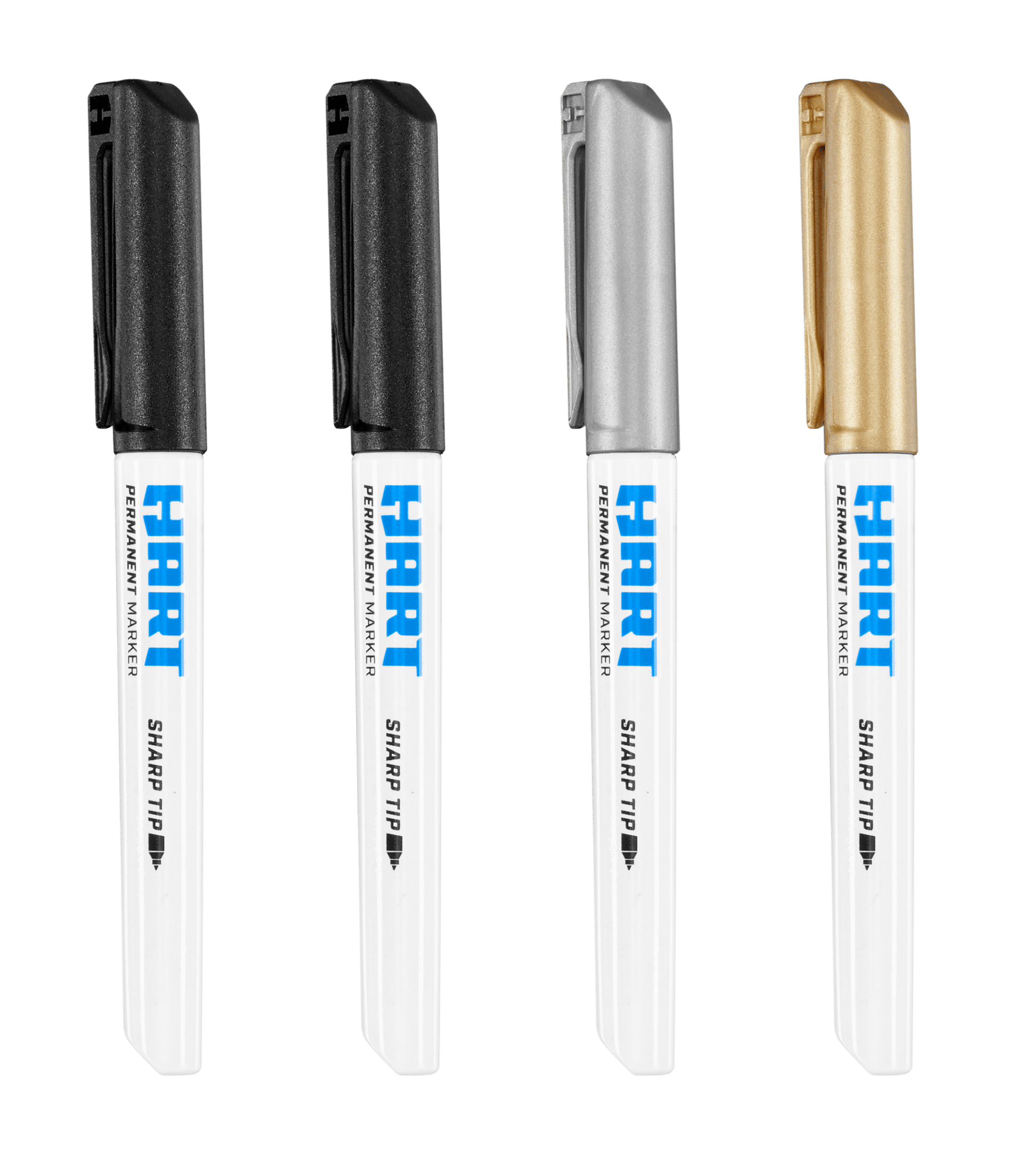 Variety 4 PK. Sharp Tip Permanent Workshop Markers