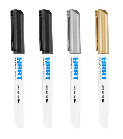 Variety 4 PK. Sharp Tip Permanent Workshop Markers