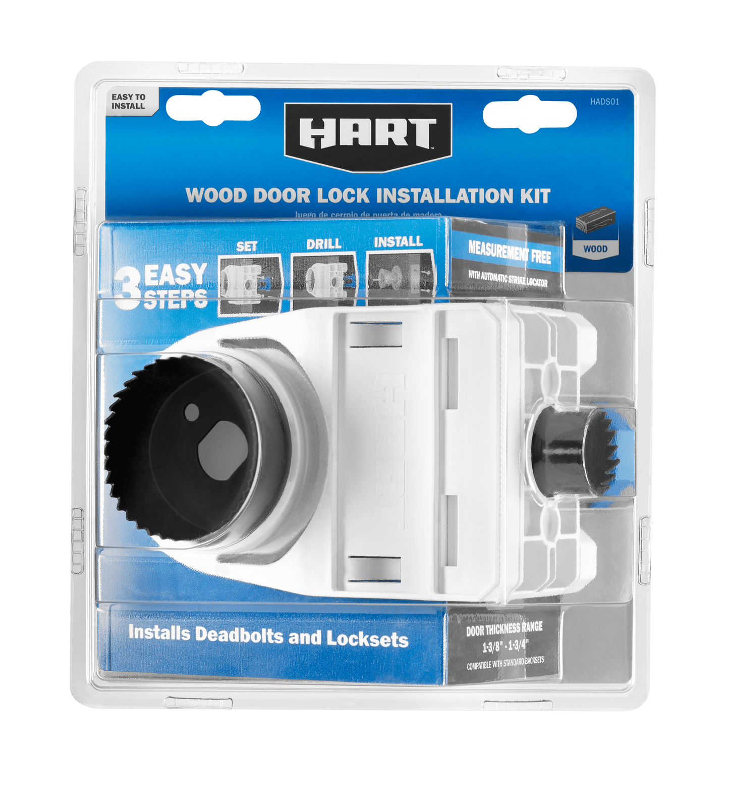 Wood Door Lock Installation Kit